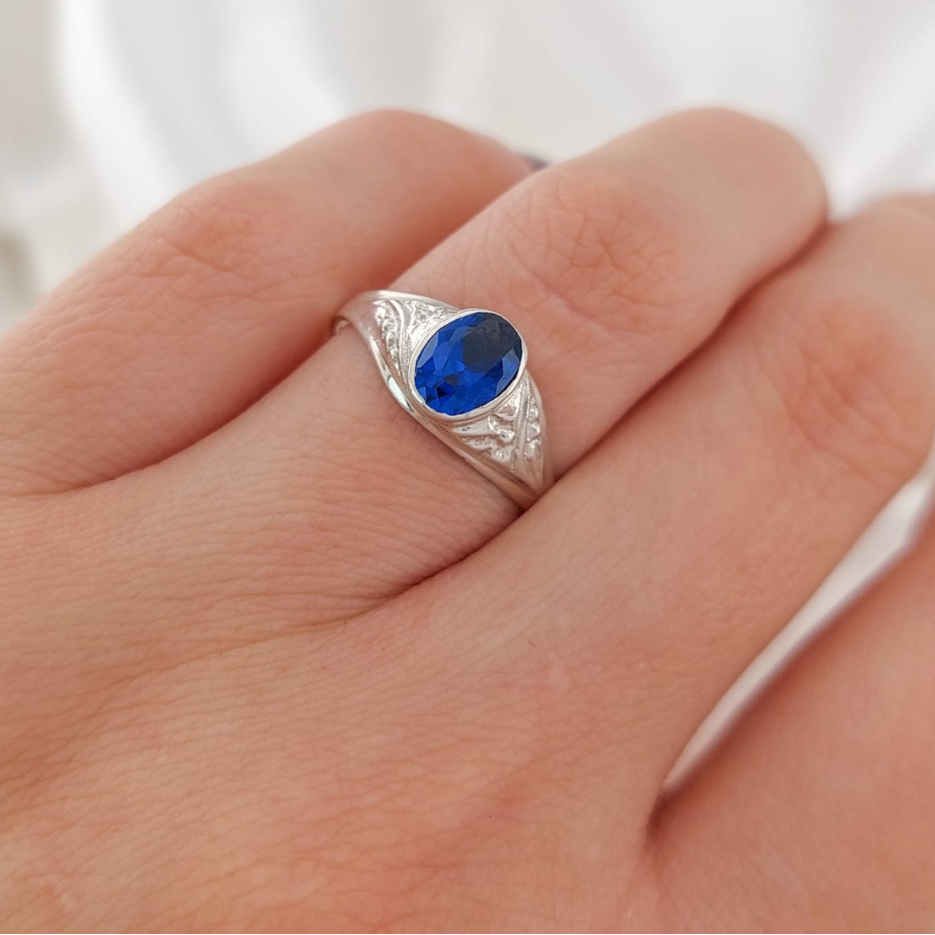 Anillo Graduación Liso Plata 925 25155