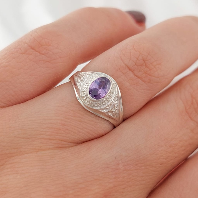 Anillo Graduación Sexto Plata 925 25148