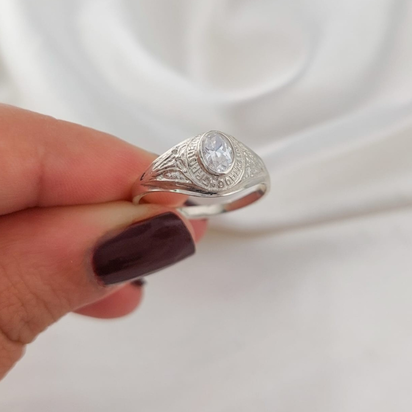 Anillo Graduación Sexto Plata 925 25146