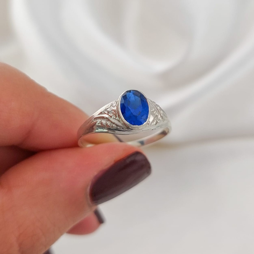 Anillo Graduación Liso Plata 925 25155