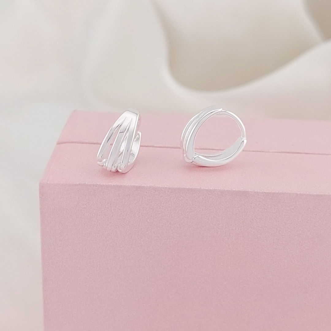 Huggies 12x10mm Plata 925 26429