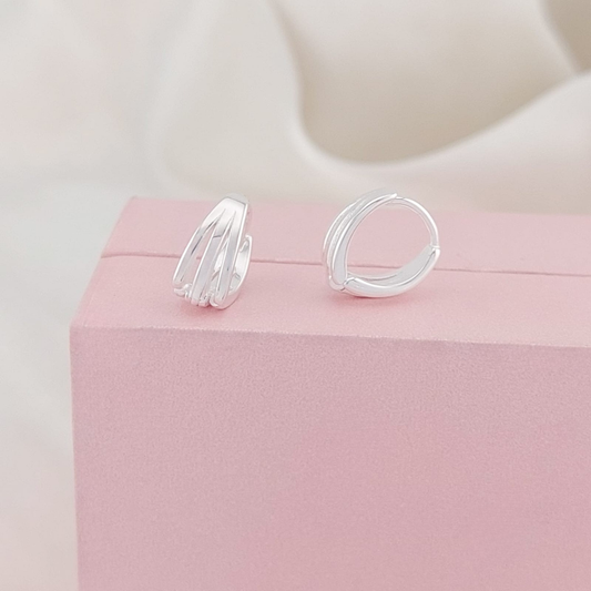 Huggies 12x10mm Plata 925 26429