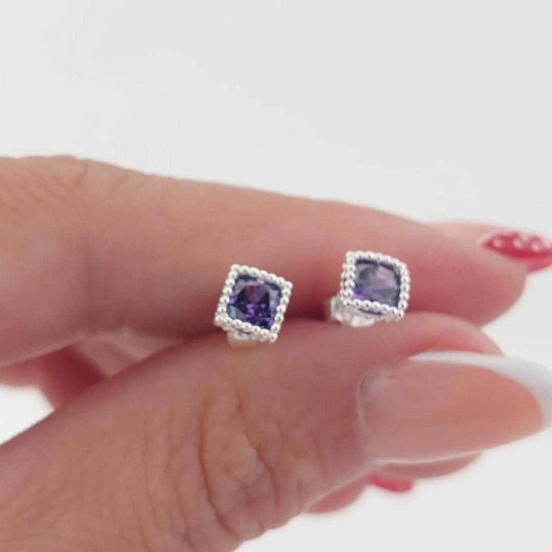 Aretes 6mm Plata 925 26597