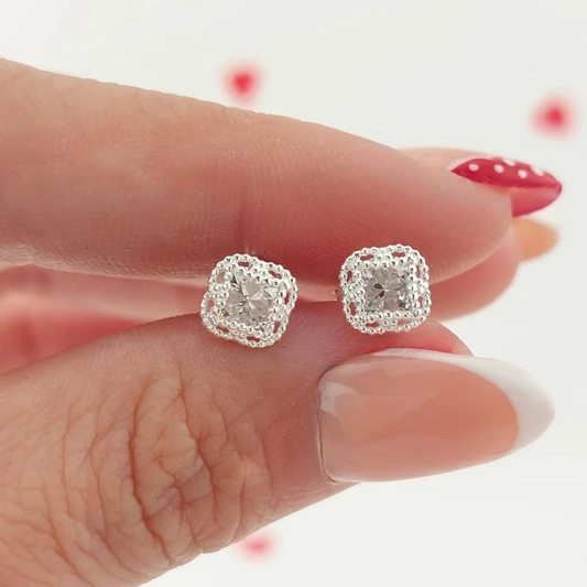 Aretes 6mm Plata 925 26593