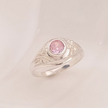 Anillo Graduación Kínder Piedra CZ 3mm Plata 925 25156