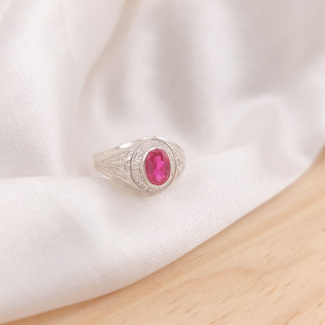 Anillo Graduación Sexto Plata 925 25140