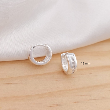 Huggies 12mm 3.0gr Plata 925 25480