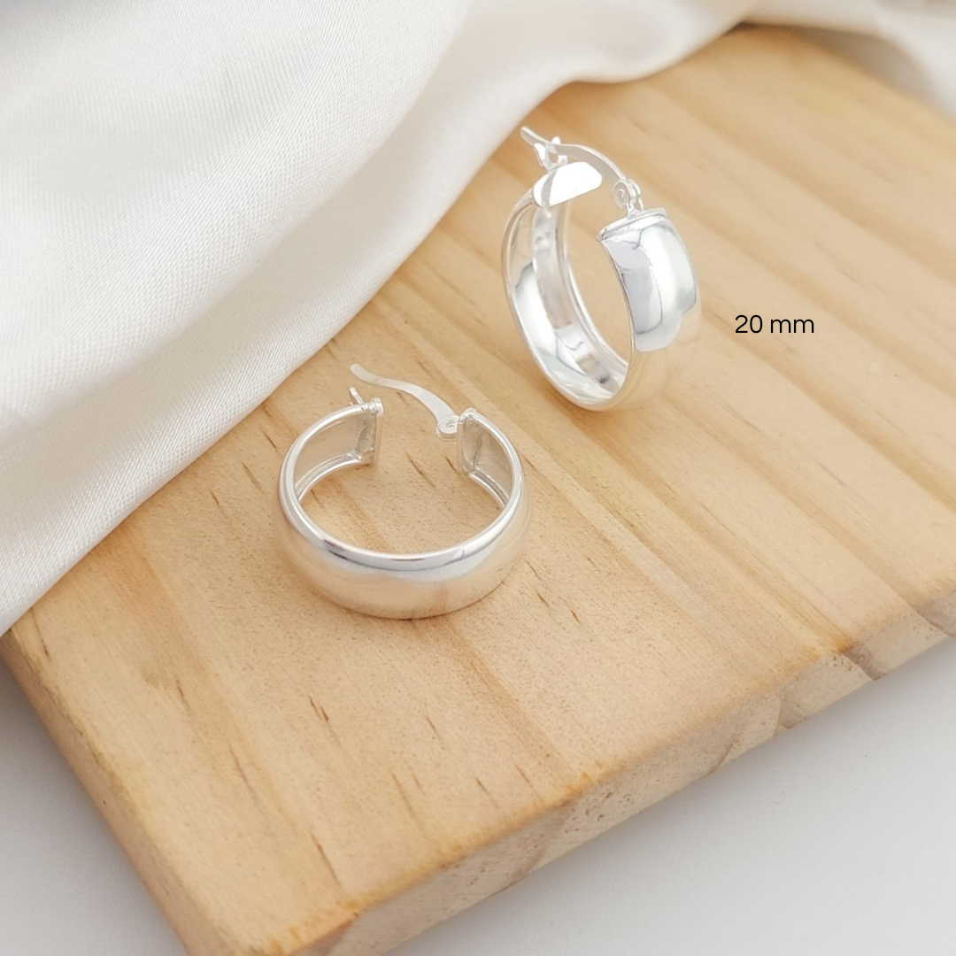 Argollas 20mm 3.4gr Plata 925 25482