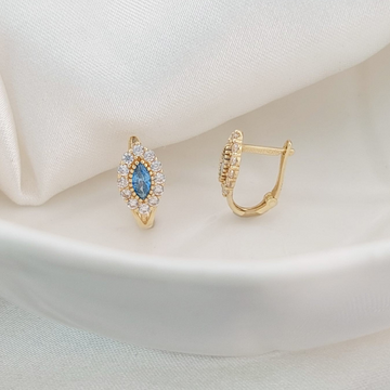 Aretes 13mm Oro 10k Italia 26059
