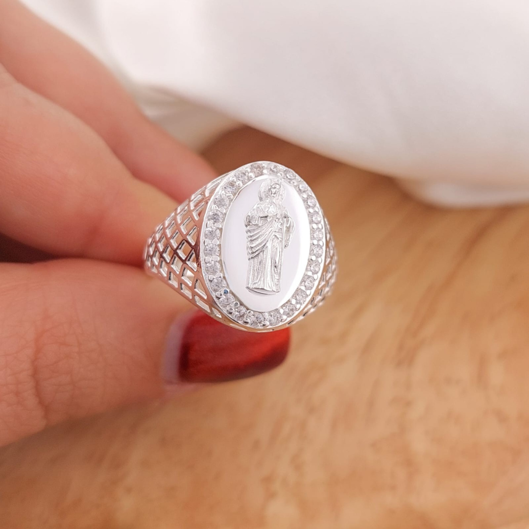Anillo San Judas Plata 925 26293