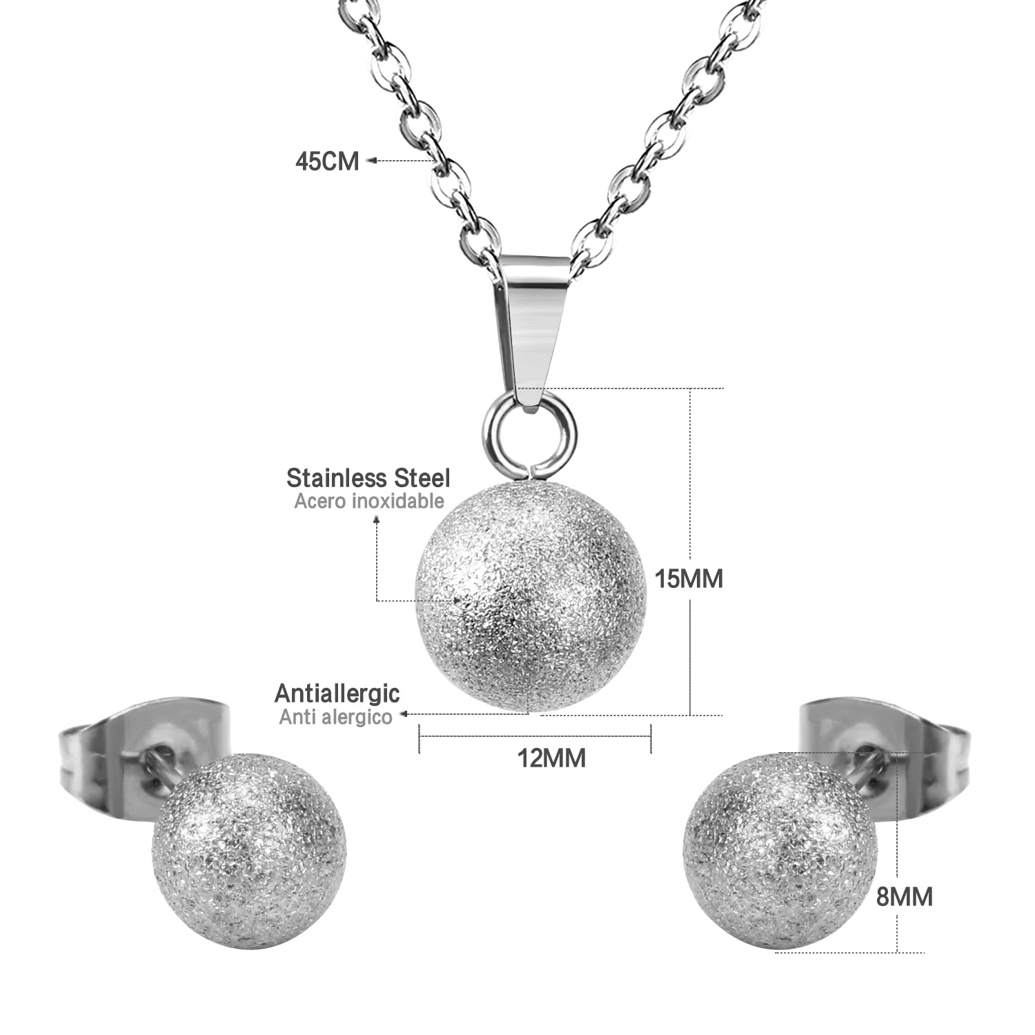 Juego Dama Acero 25677