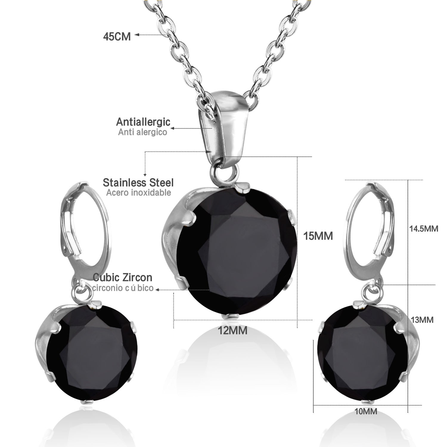 Juego Dama Acero 25707