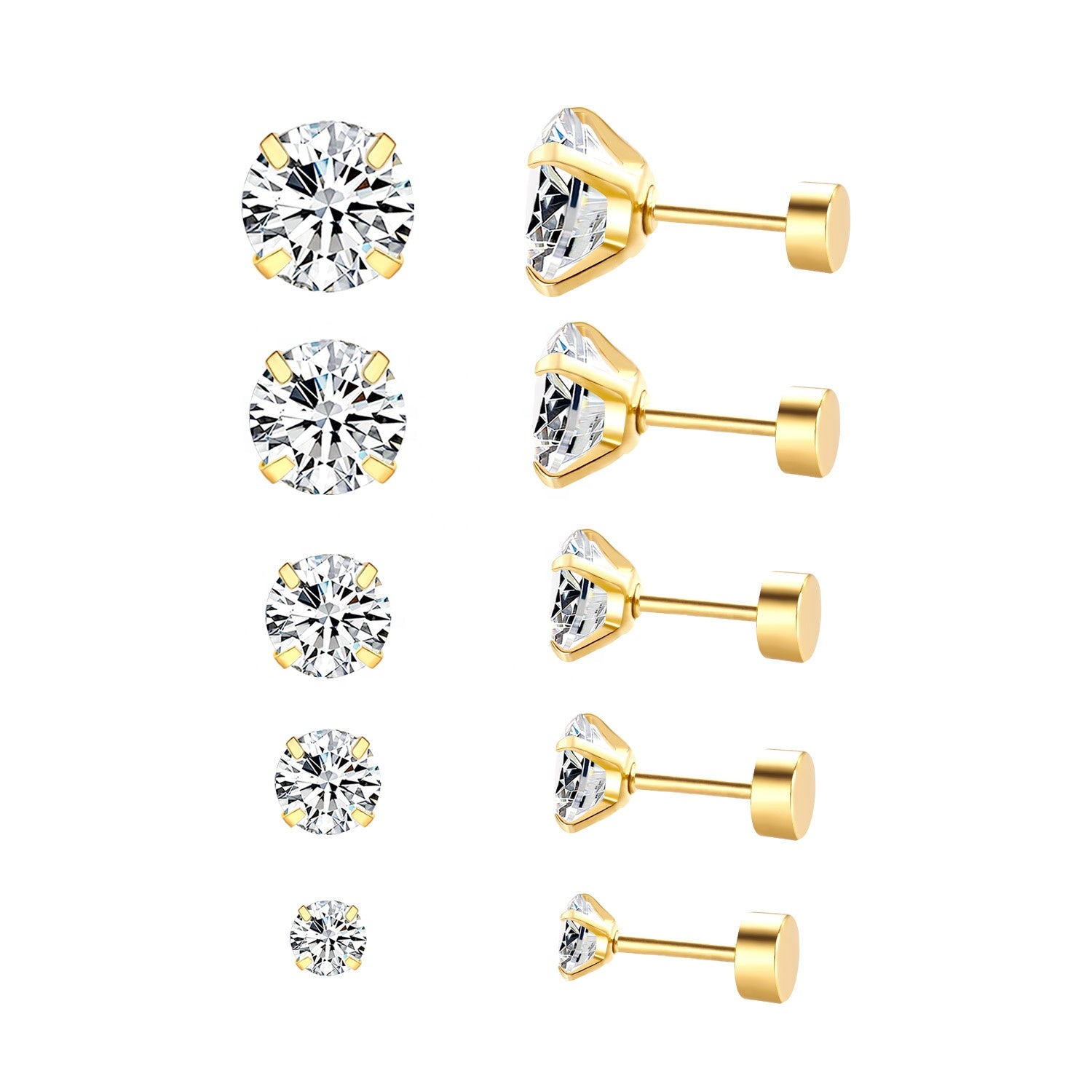 Dormilones Acero 5mm 25599