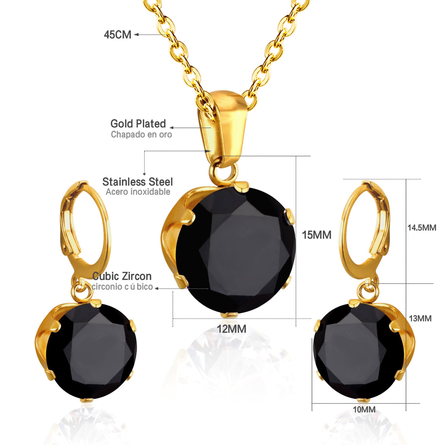 Juego Dama Acero 25706