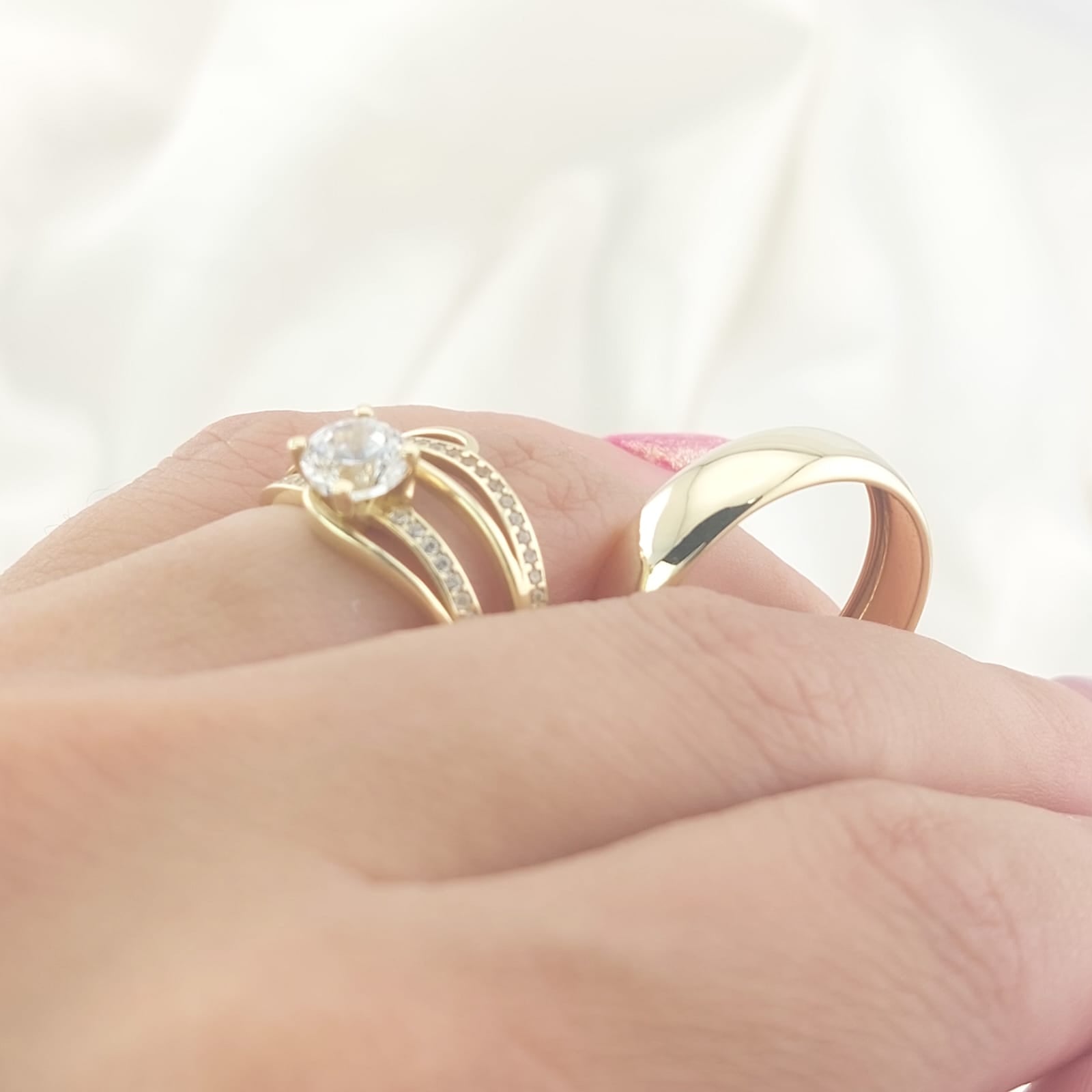 Anillos Trío Matrimonio Oro 10k 5.3g 26994