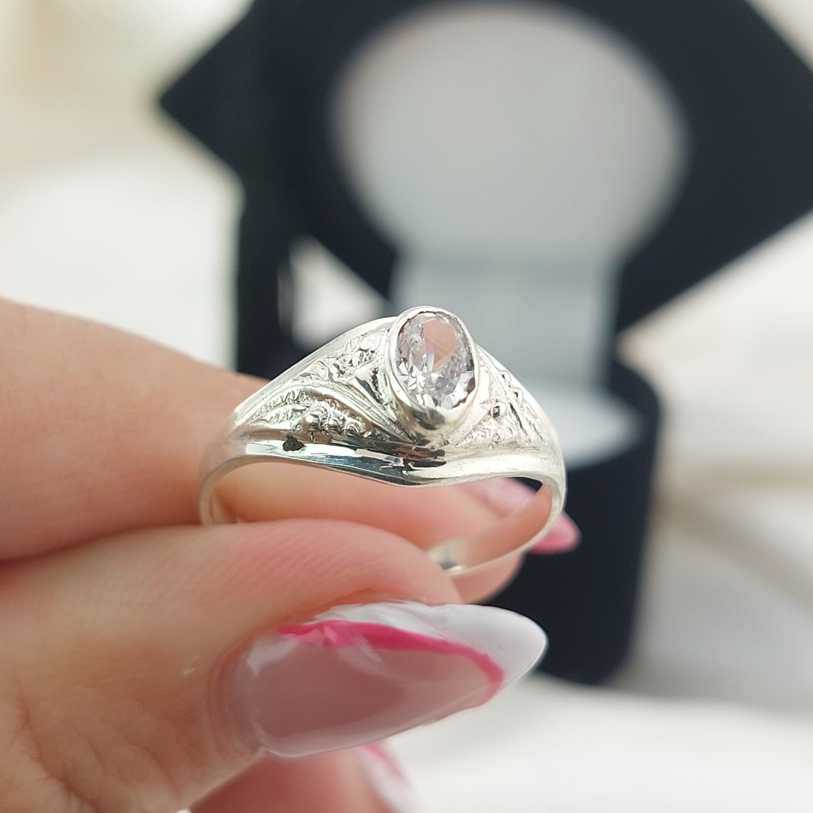 Anillo Graduación Liso Plata 925 25157