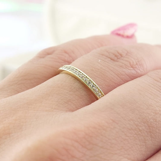 Anillo Cintillo Dama Oro 10k 25754
