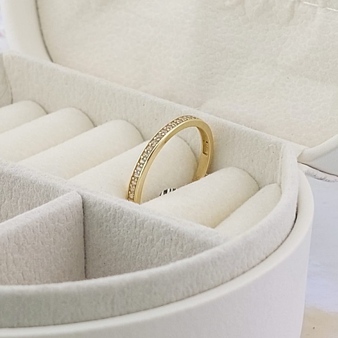 Anillo Cintillo Dama Oro 10k 25754