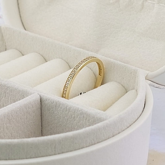 Anillo Cintillo Dama Oro 10k 25754