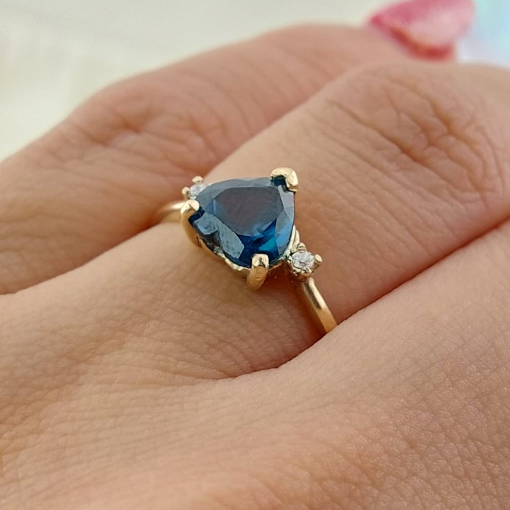 Anillo Dama Promesa CZ Oro 10k 1.7g CR 27071