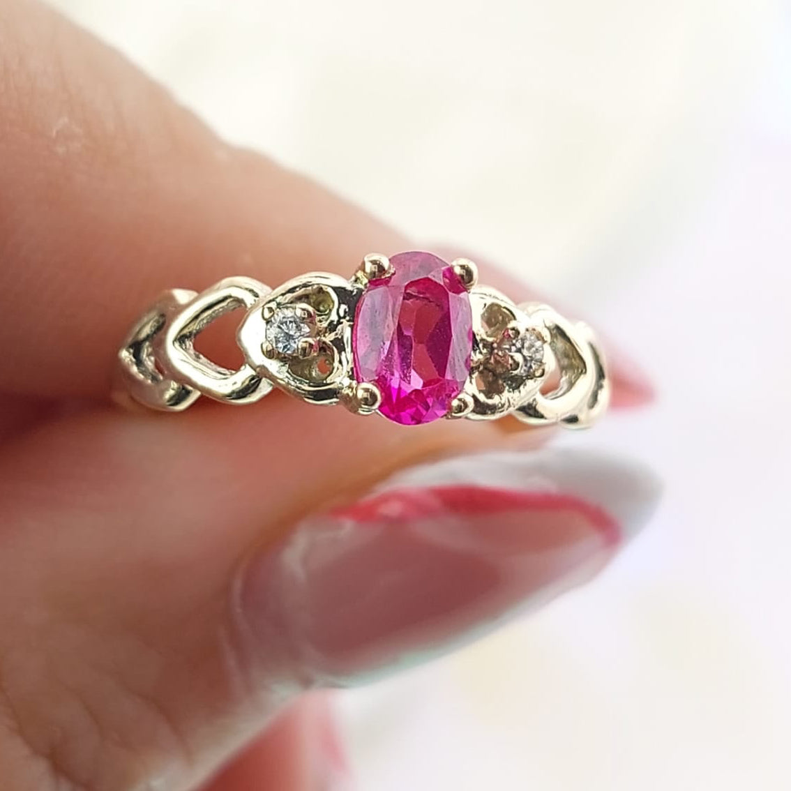 Anillo Dama Promesa CZ Oro 10k 1.8g CR 27072