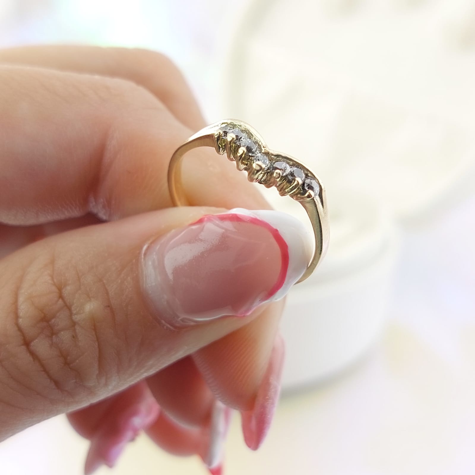 Anillo Dama Promesa CZ Oro 10k 1.8g CR 27069