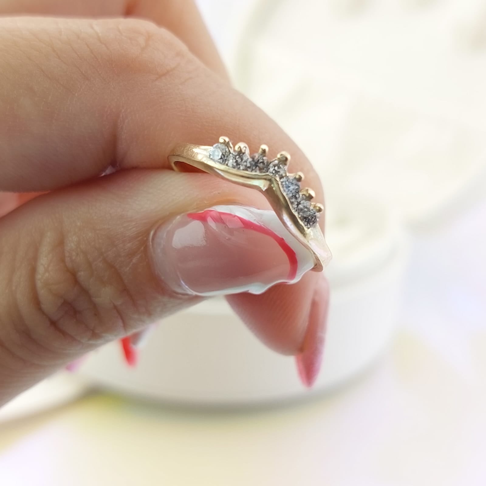 Anillo Dama Promesa CZ Oro 10k 1.8g CR 27069