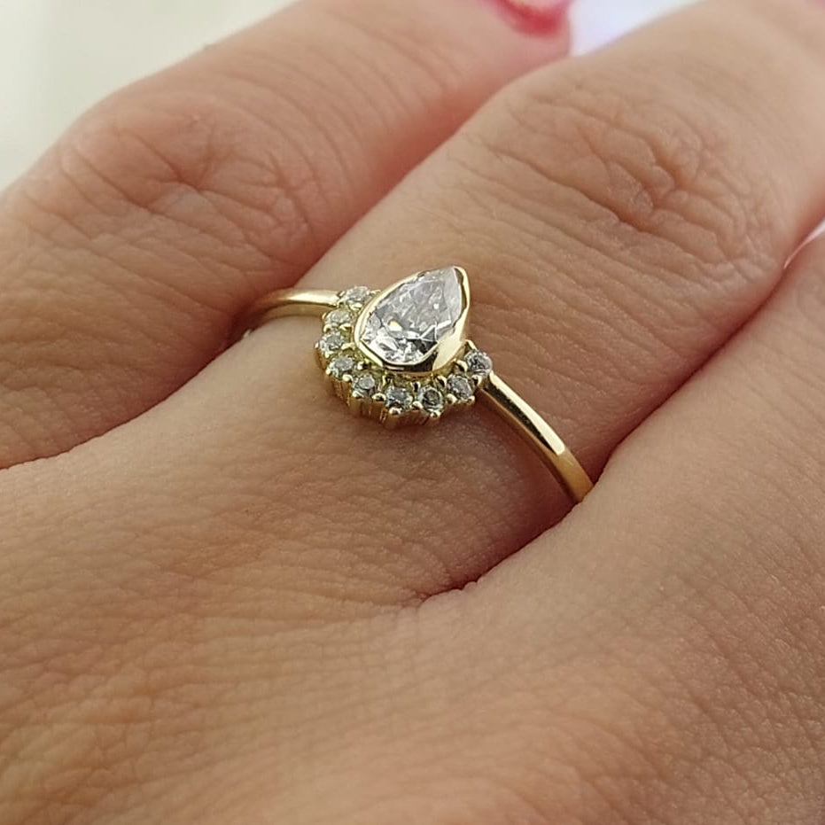 Anillo Dama Promesa Oro 10k 27053