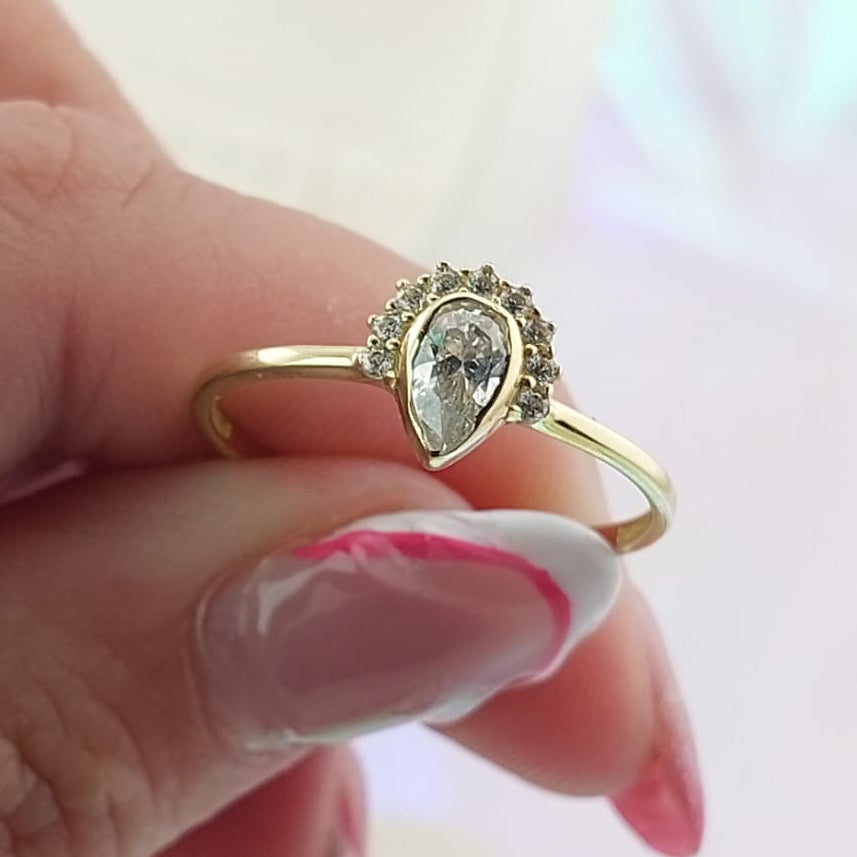Anillo Dama Promesa Oro 10k 27053