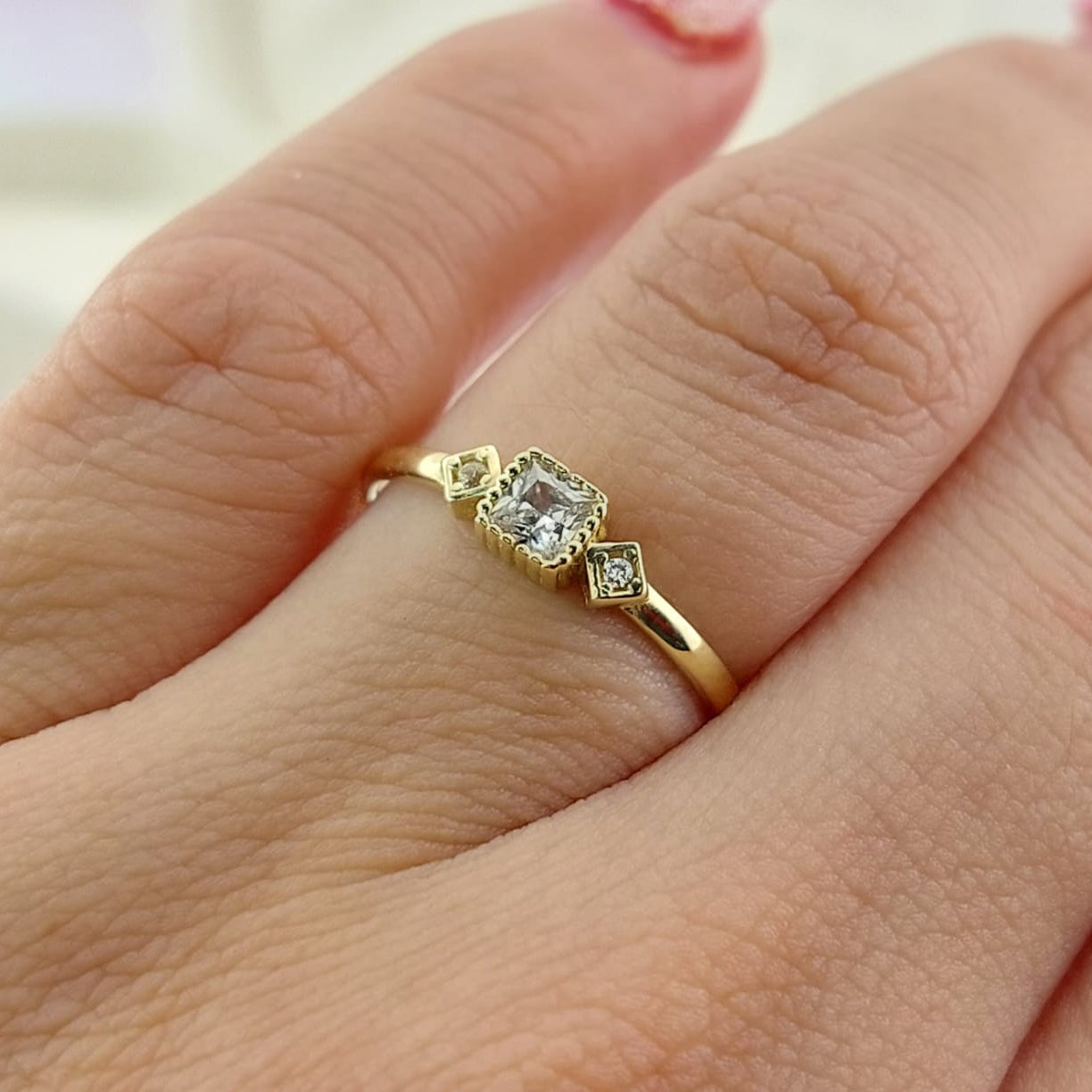 Anillo Compromiso Promesa Oro 10k 27060