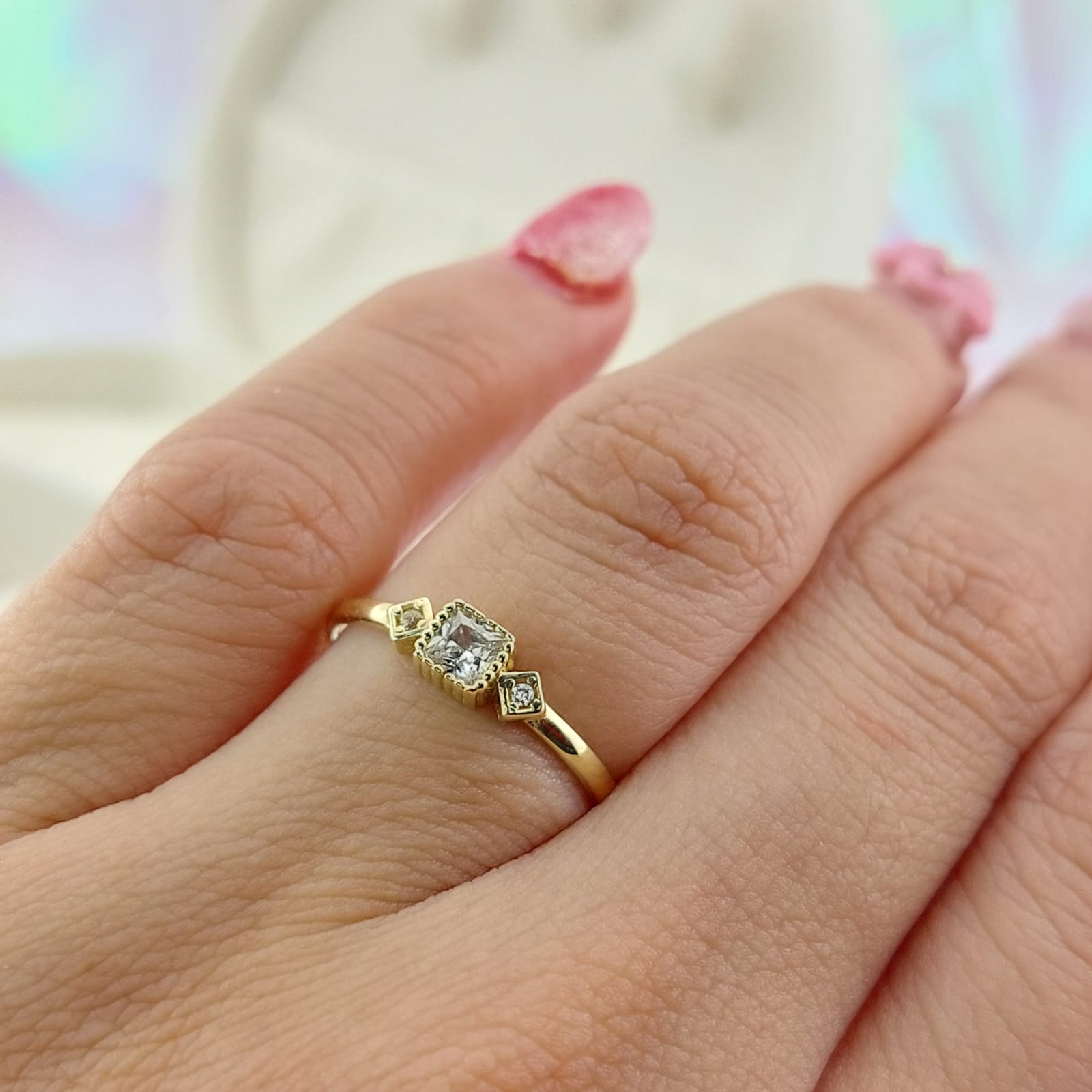 Anillo Dama Promesa Oro 10k 27051
