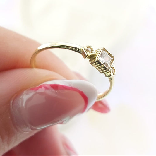 Anillo Promesa Oro 10k 27060