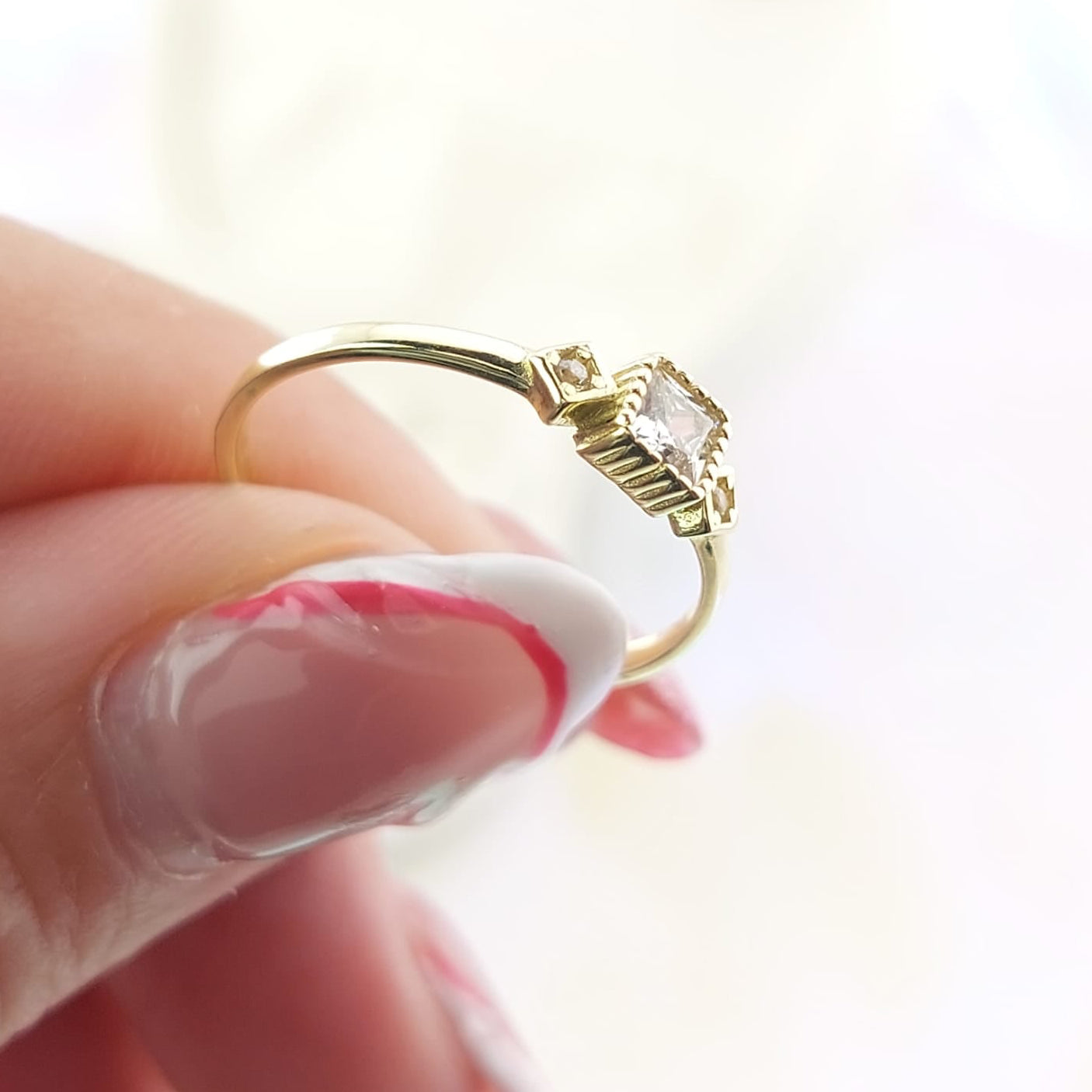 Anillo Dama Promesa Oro 10k 27051