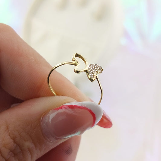 Anillo Dama Mariposa Oro 10k 27056