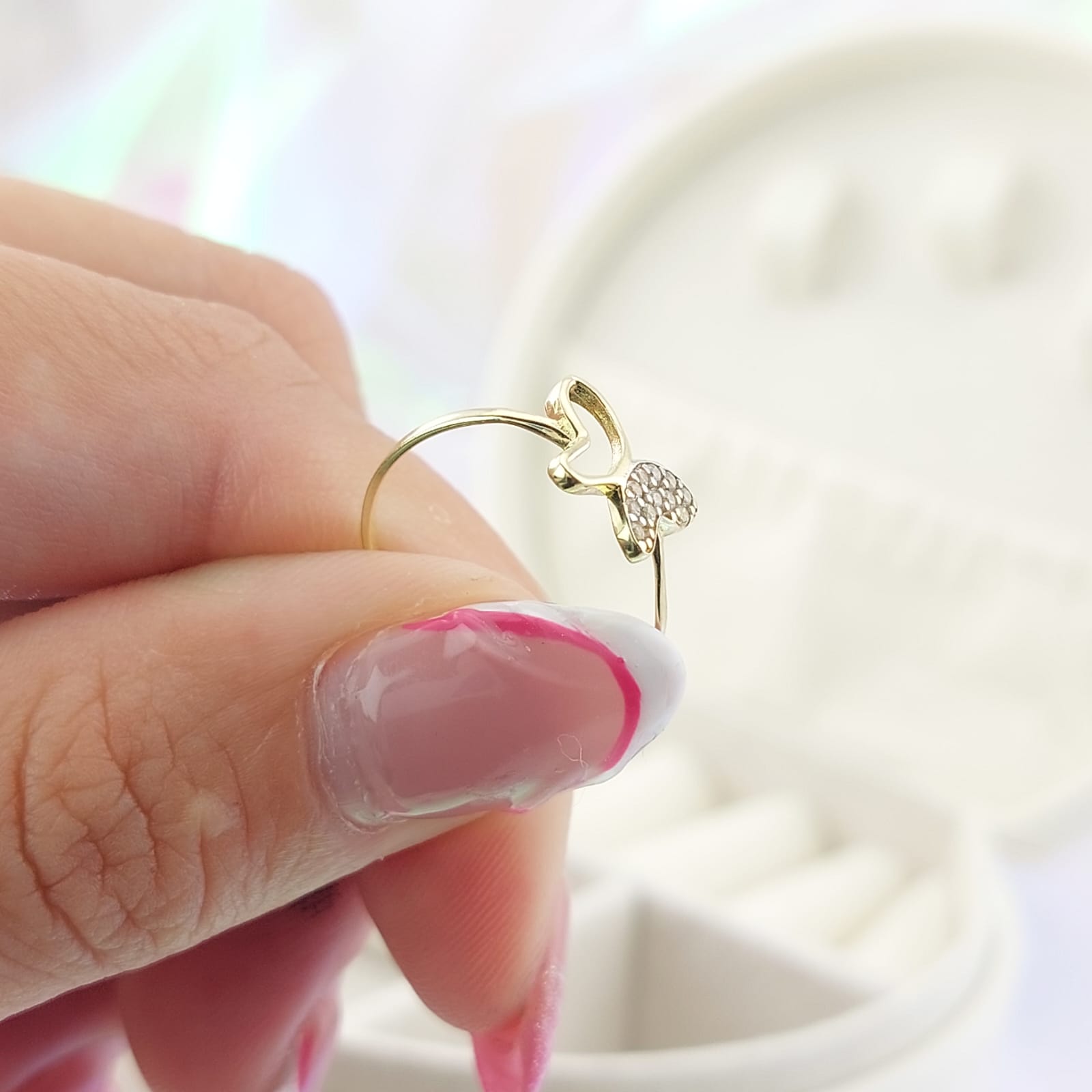 Anillo Dama Mariposa Oro 10k 27056