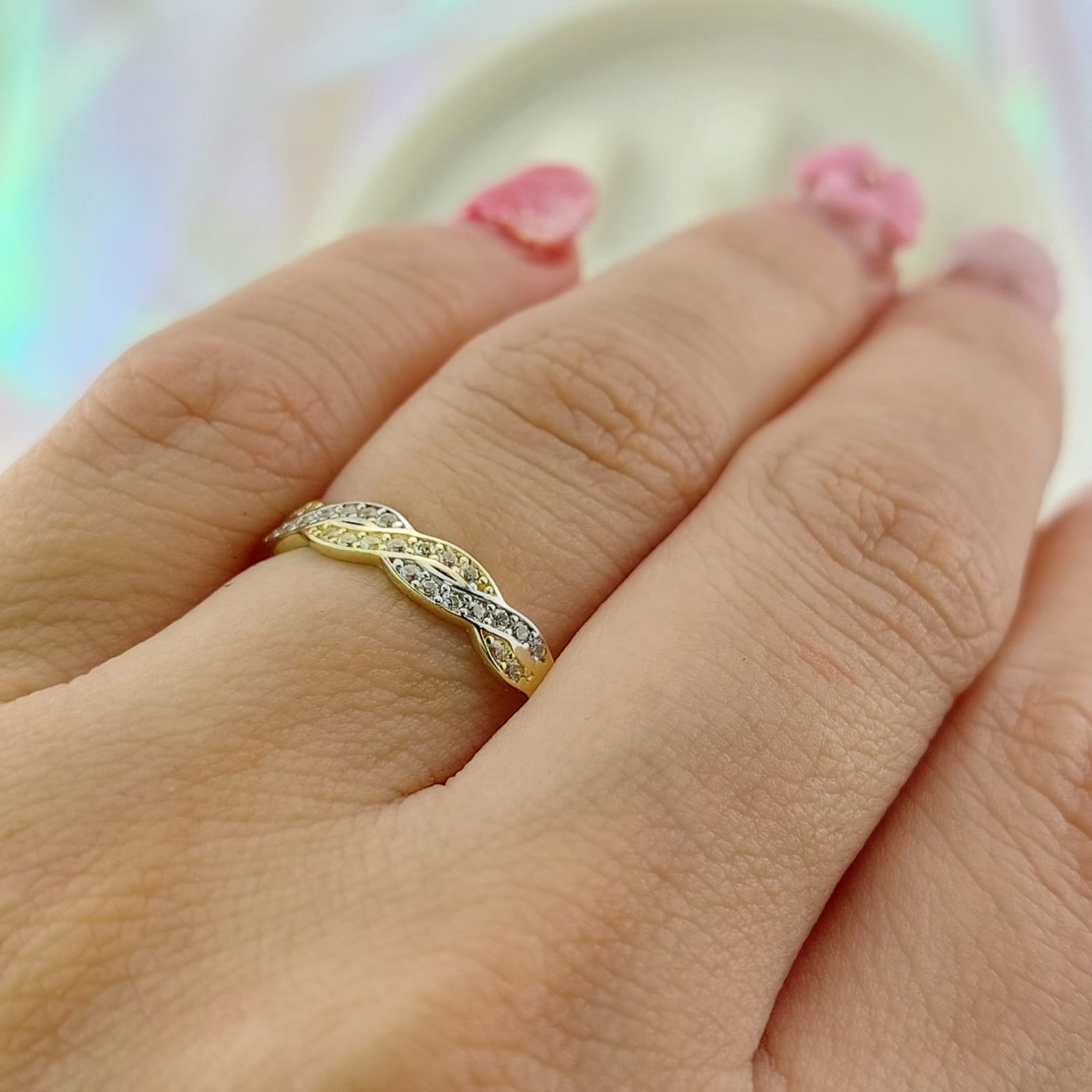 Anillo Dama Prensa Oro 10k 27063