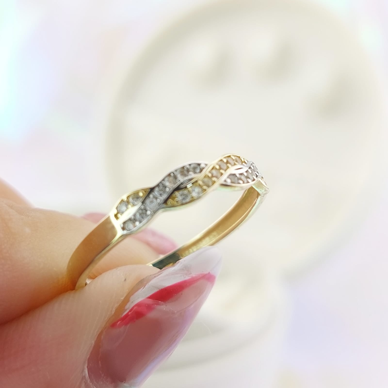 Anillo Dama Prensa Oro 10k 27063