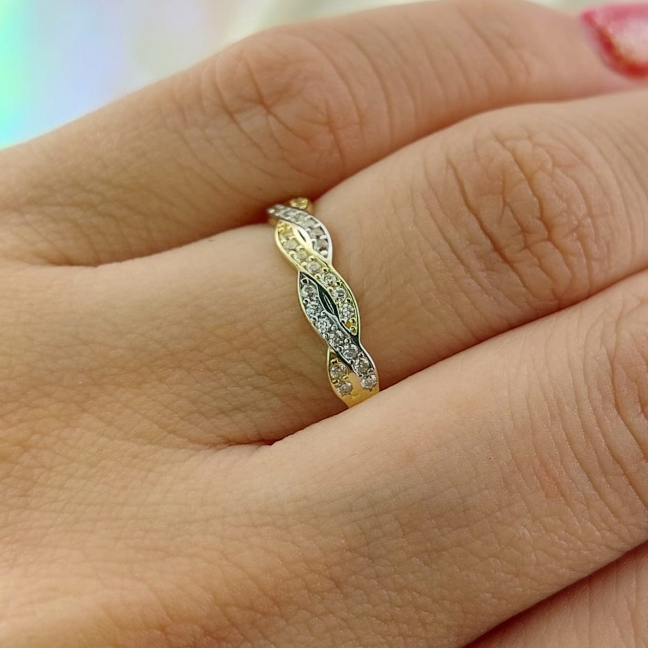Anillo Dama Prensa Oro 10k 27063
