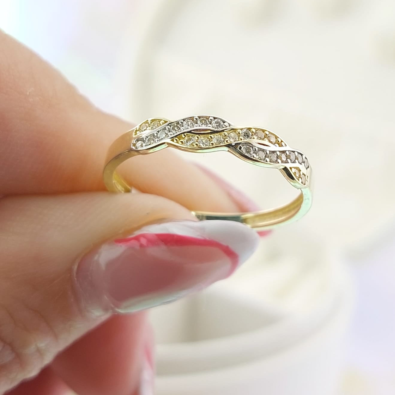 Anillo Dama Prensa Oro 10k 27063
