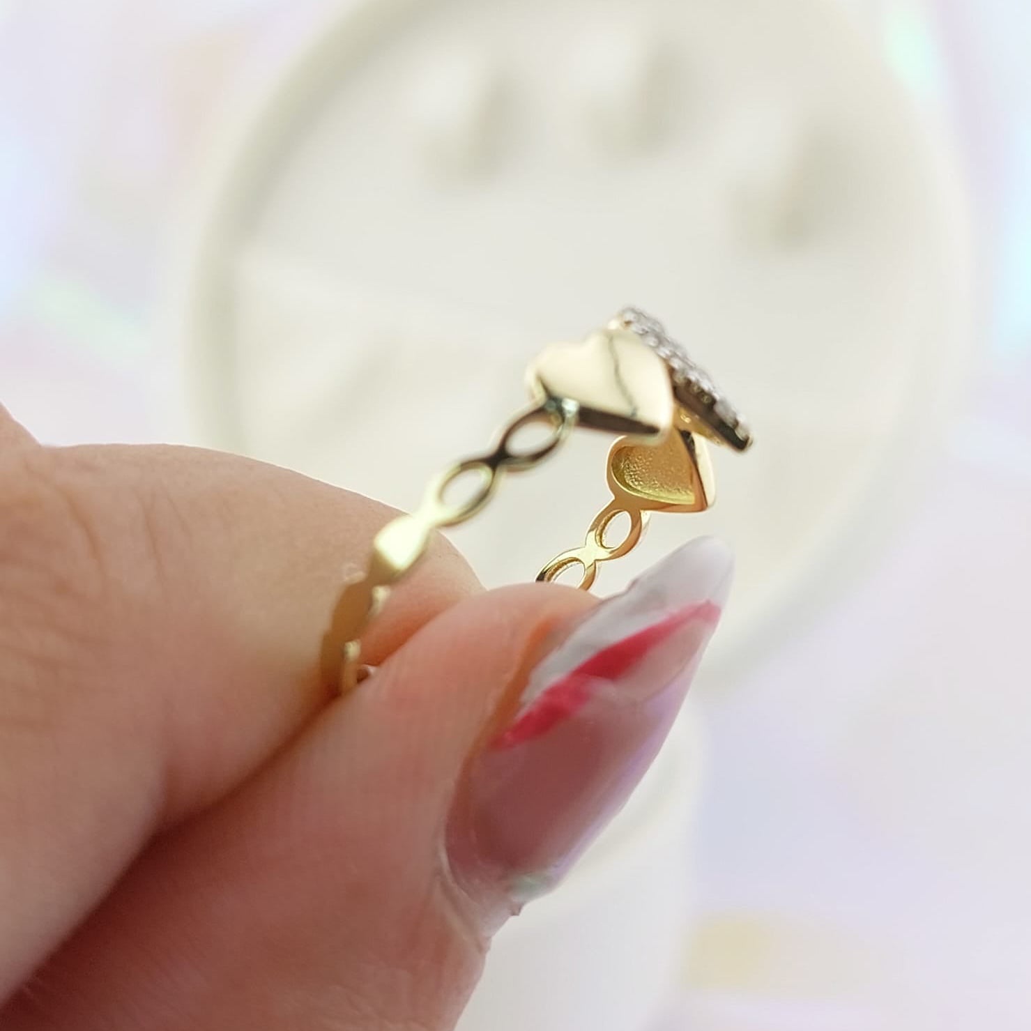 Anillo Dama Promesa Oro 10k 27049