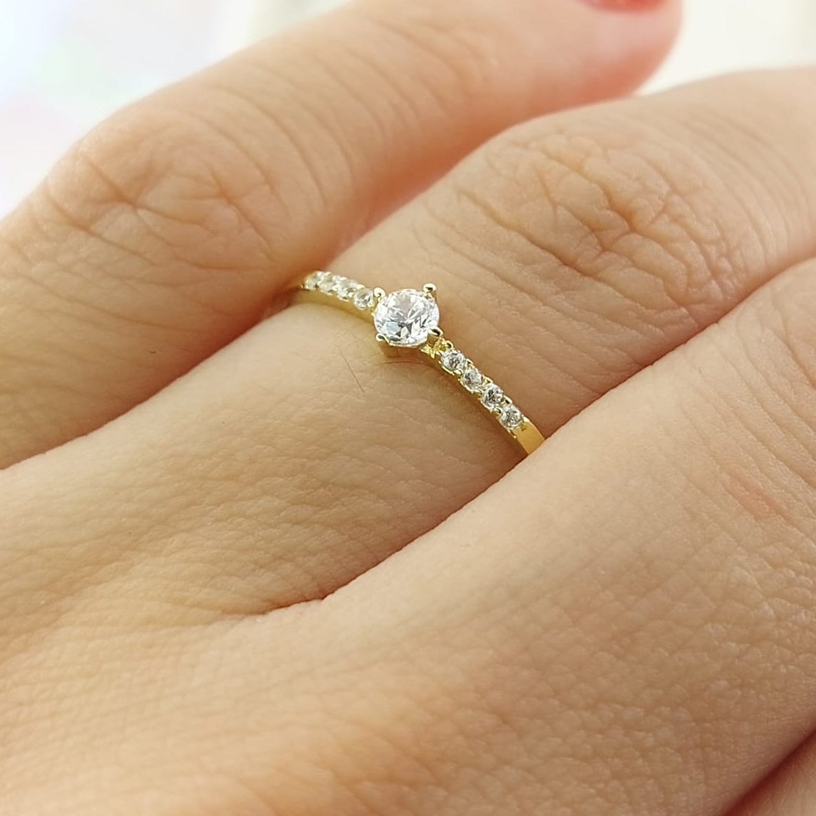 Anillo Compromiso Promesa Oro 10k 27059