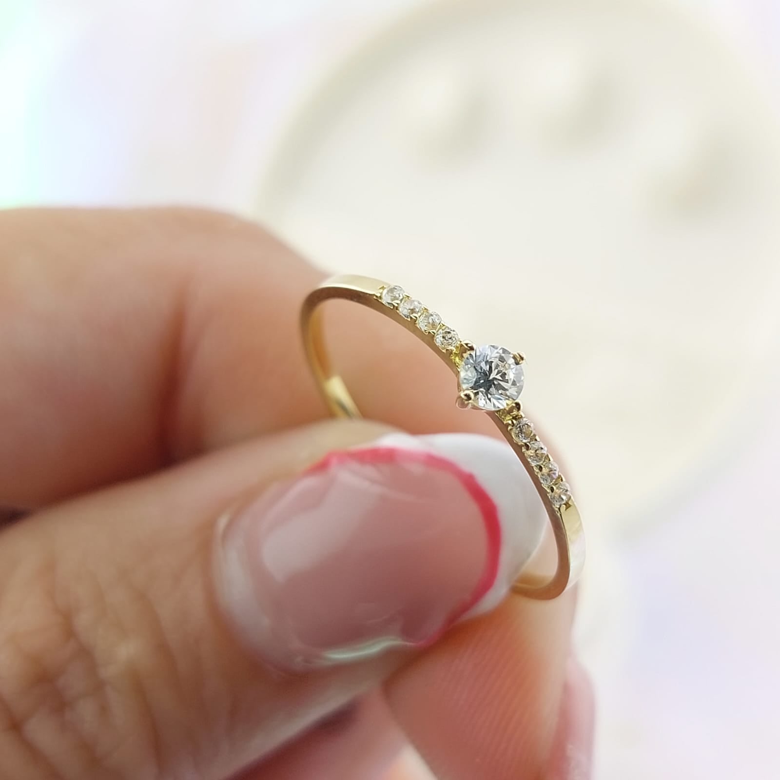 Anillo Compromiso Promesa Oro 10k 27059