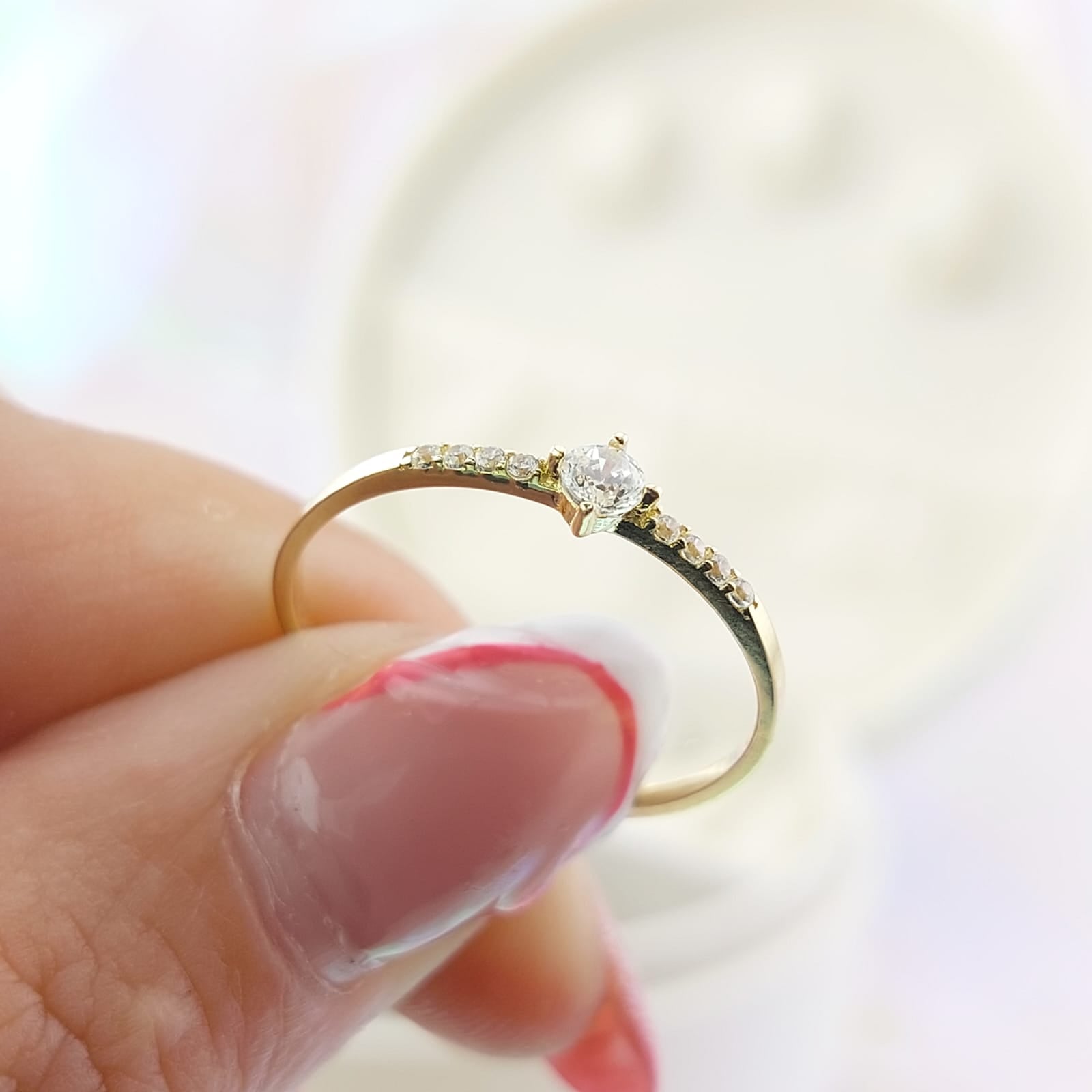 Anillo Compromiso Promesa Oro 10k 27059
