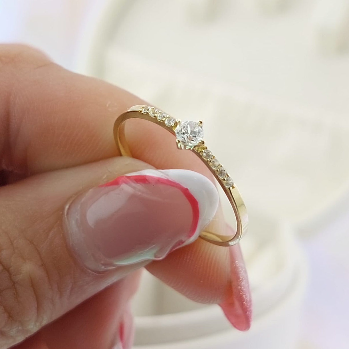 Anillo Compromiso Promesa Oro 10k 27059