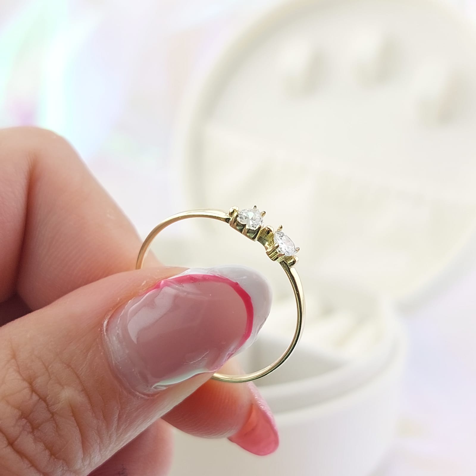 Anillo Dama Promesa Oro 10k 27057