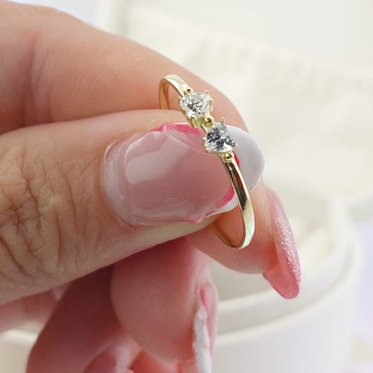 Anillo Dama Promesa Oro 10k 27057