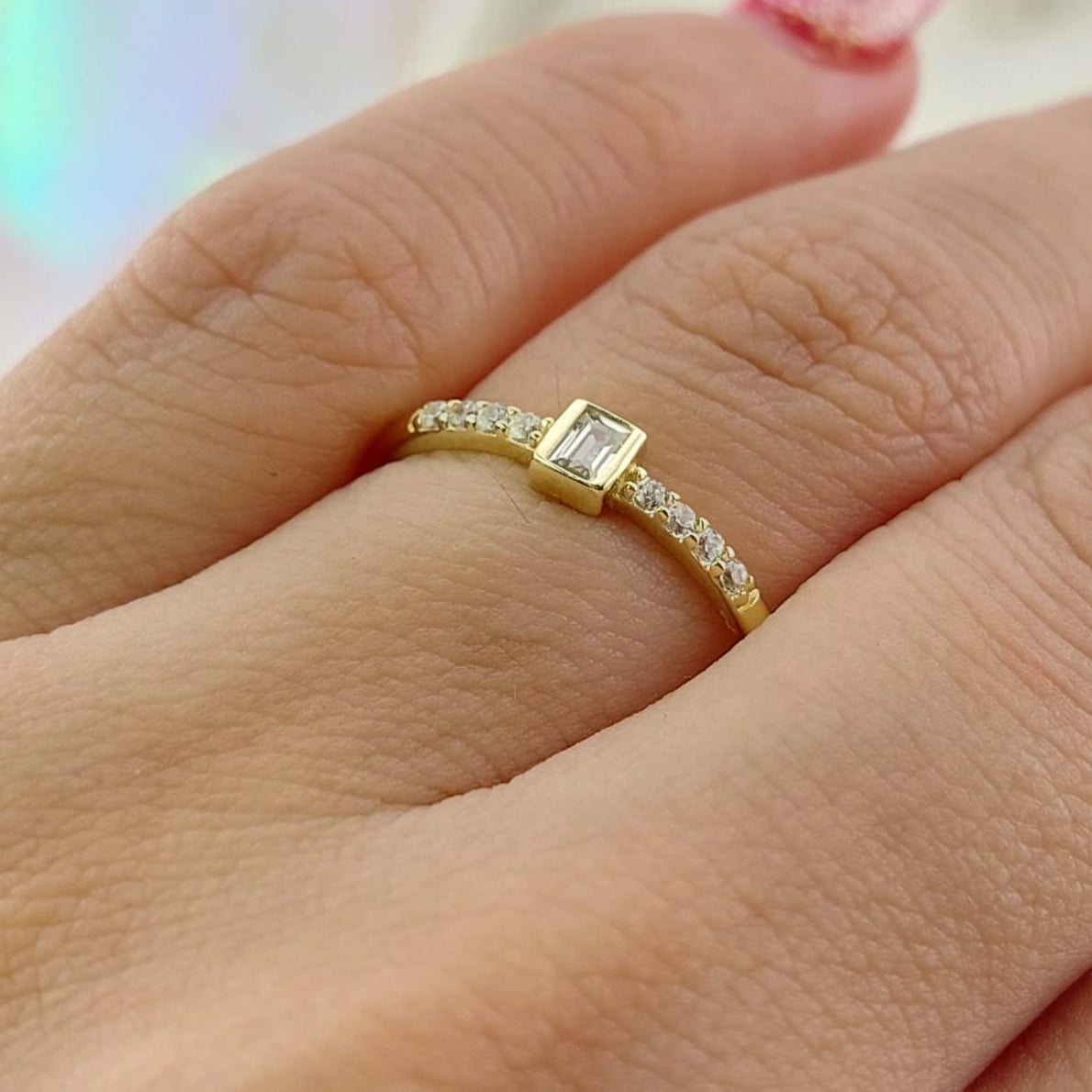 Anillo Compromiso Promesa Oro 10k 27058