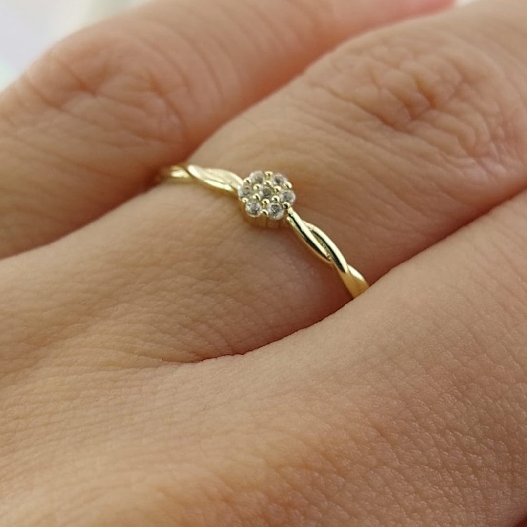 Anillo Dama Promesa Oro 10k 27061
