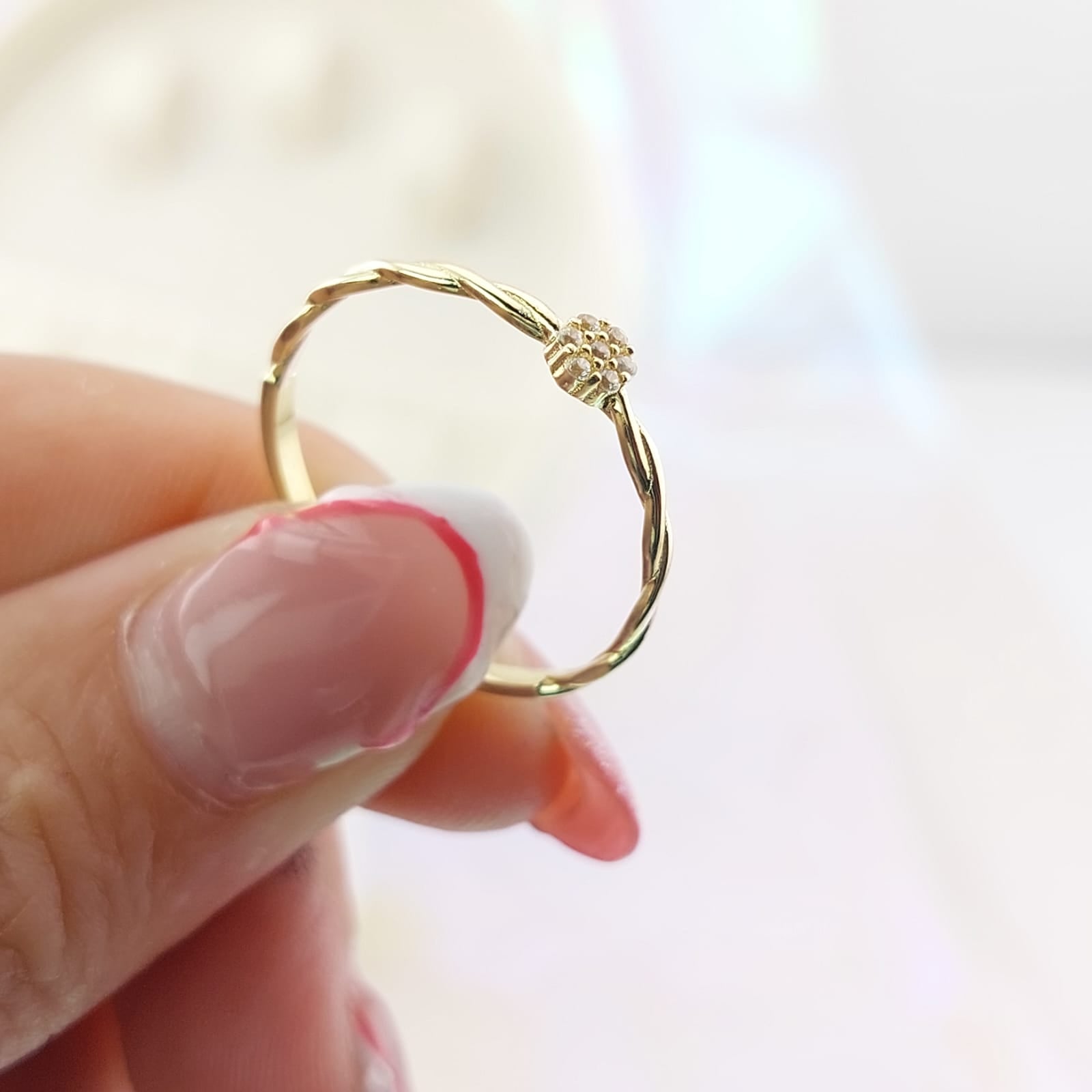 Anillo Dama Promesa Oro 10k 27061