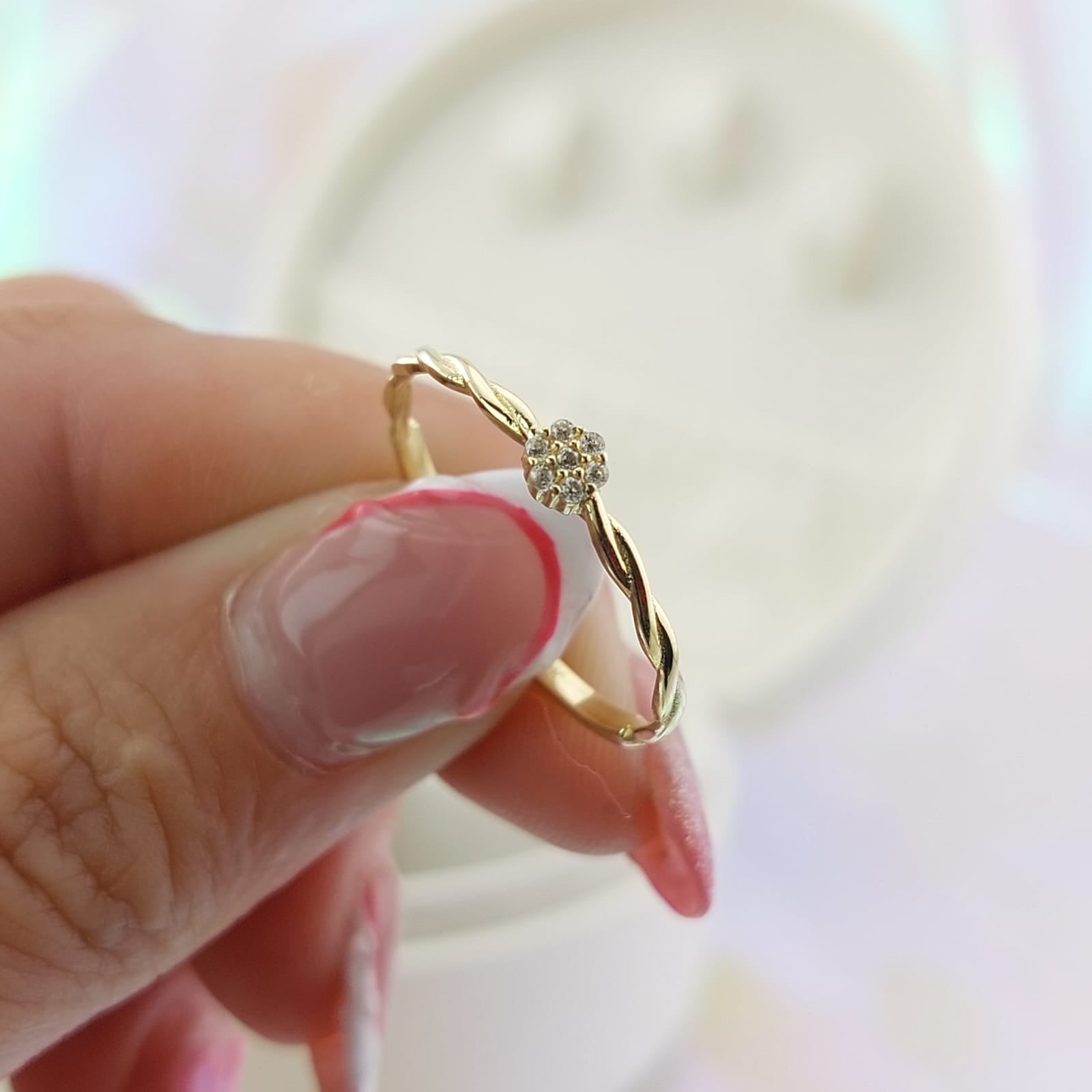 Anillo Dama Promesa Oro 10k 27061